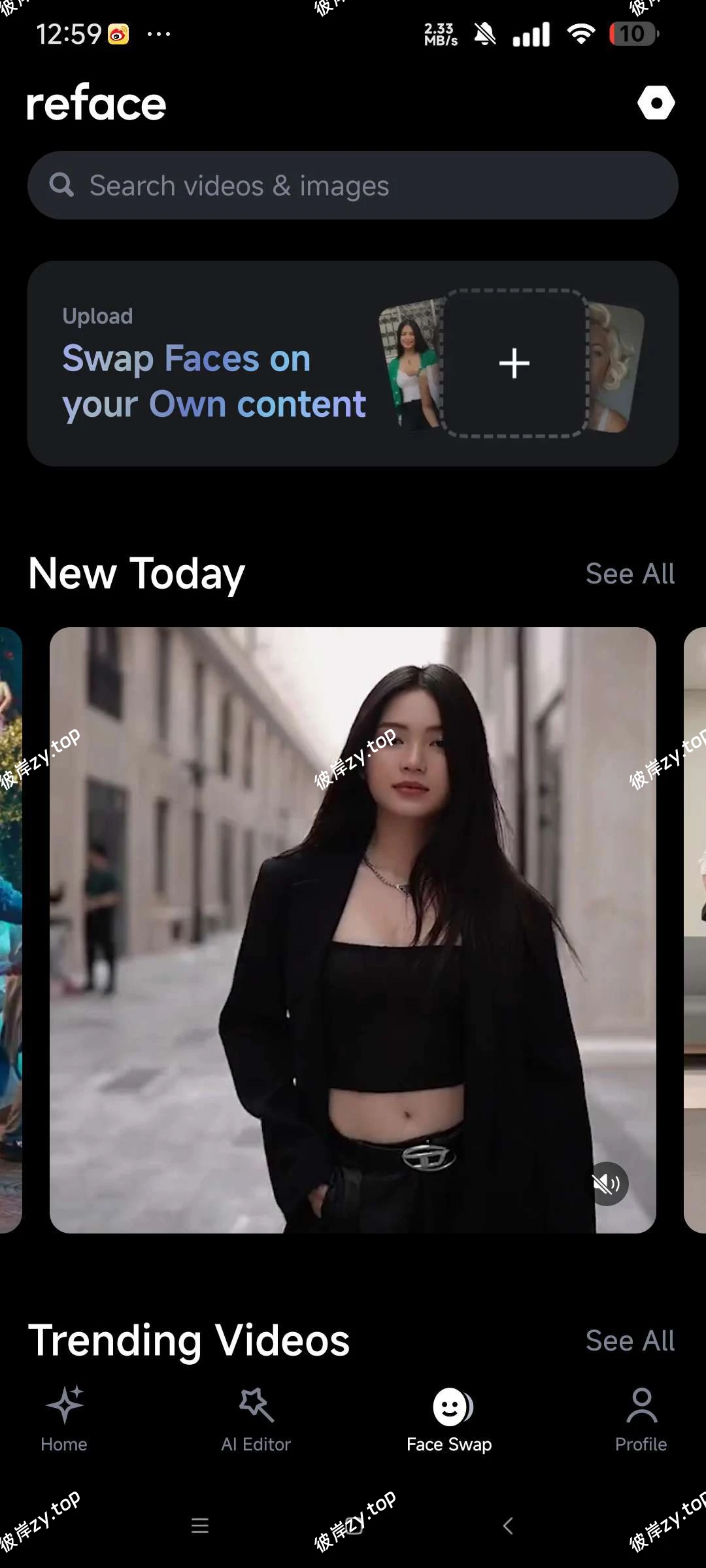 【分享】Reface 高级版🔥Ai无限制换脸🔥支持自定义照片和视频🔥|彼岸资源网