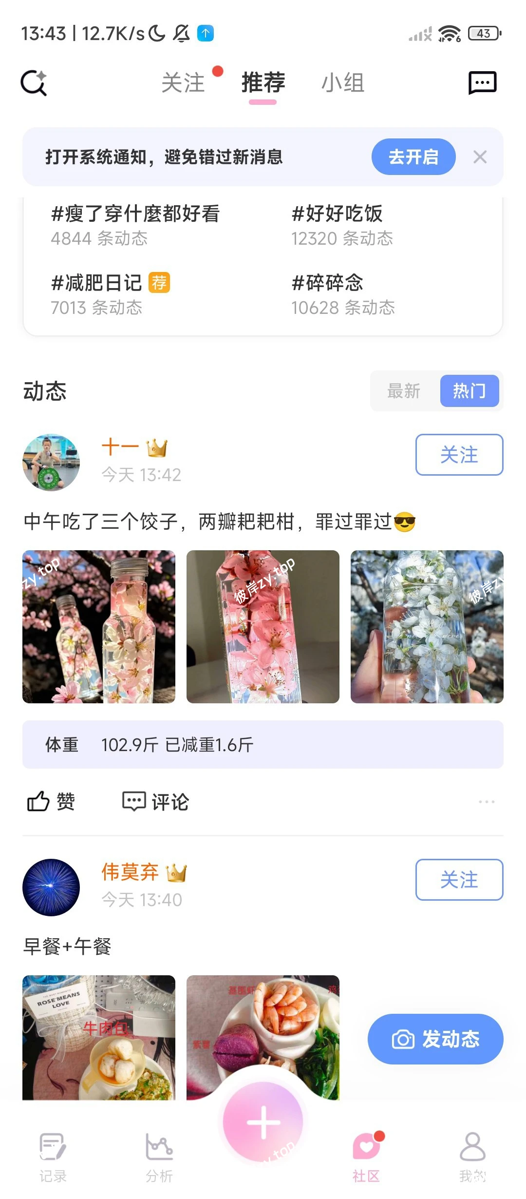 【分享】体重小本⭕专业饮食,减肥减脂⭕免费无广|彼岸资源网