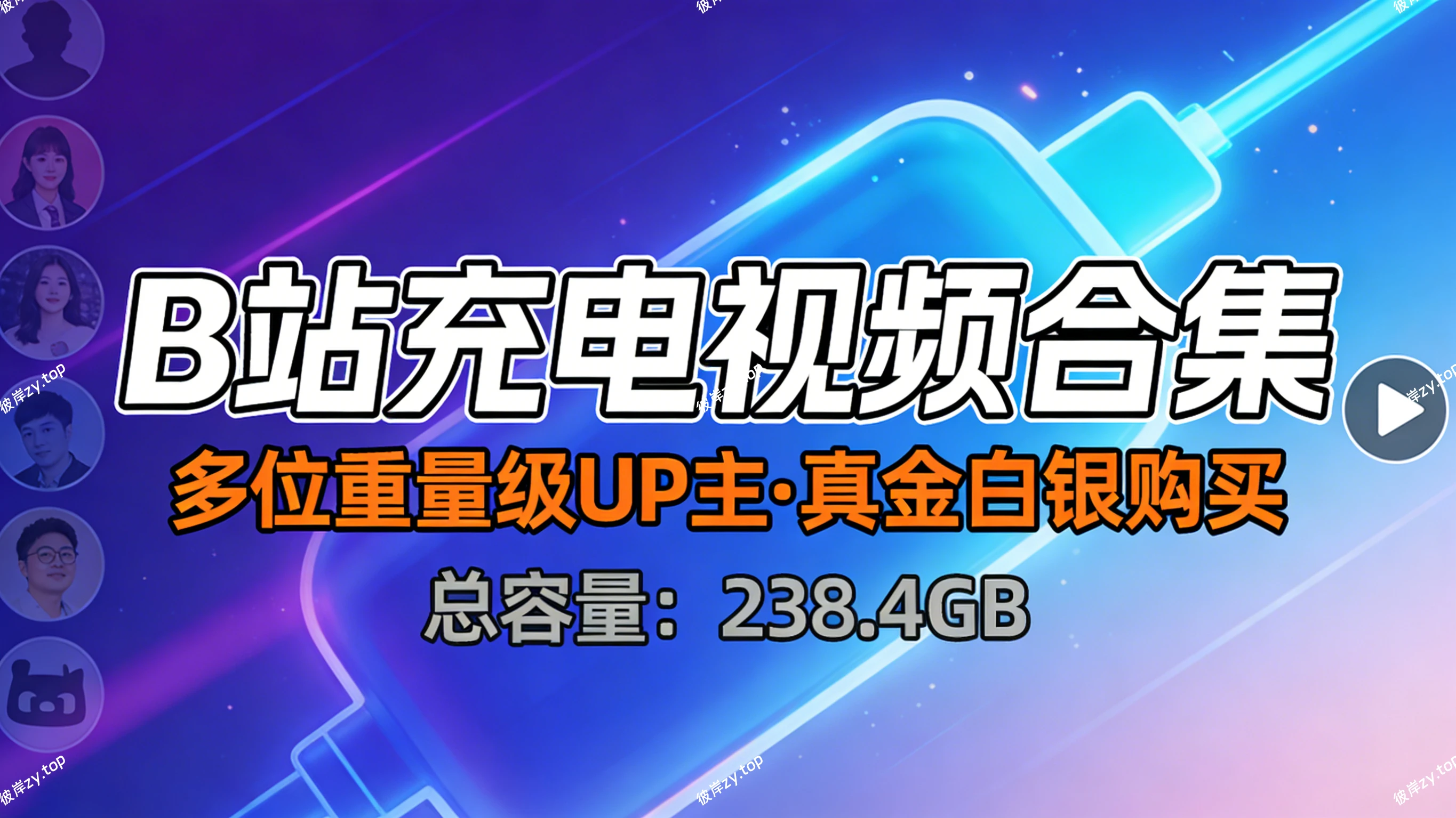 [独家]B站充电视频合集(包含多位重量级 up 主都是真金白银购买，共 238.4GB|彼岸资源网
