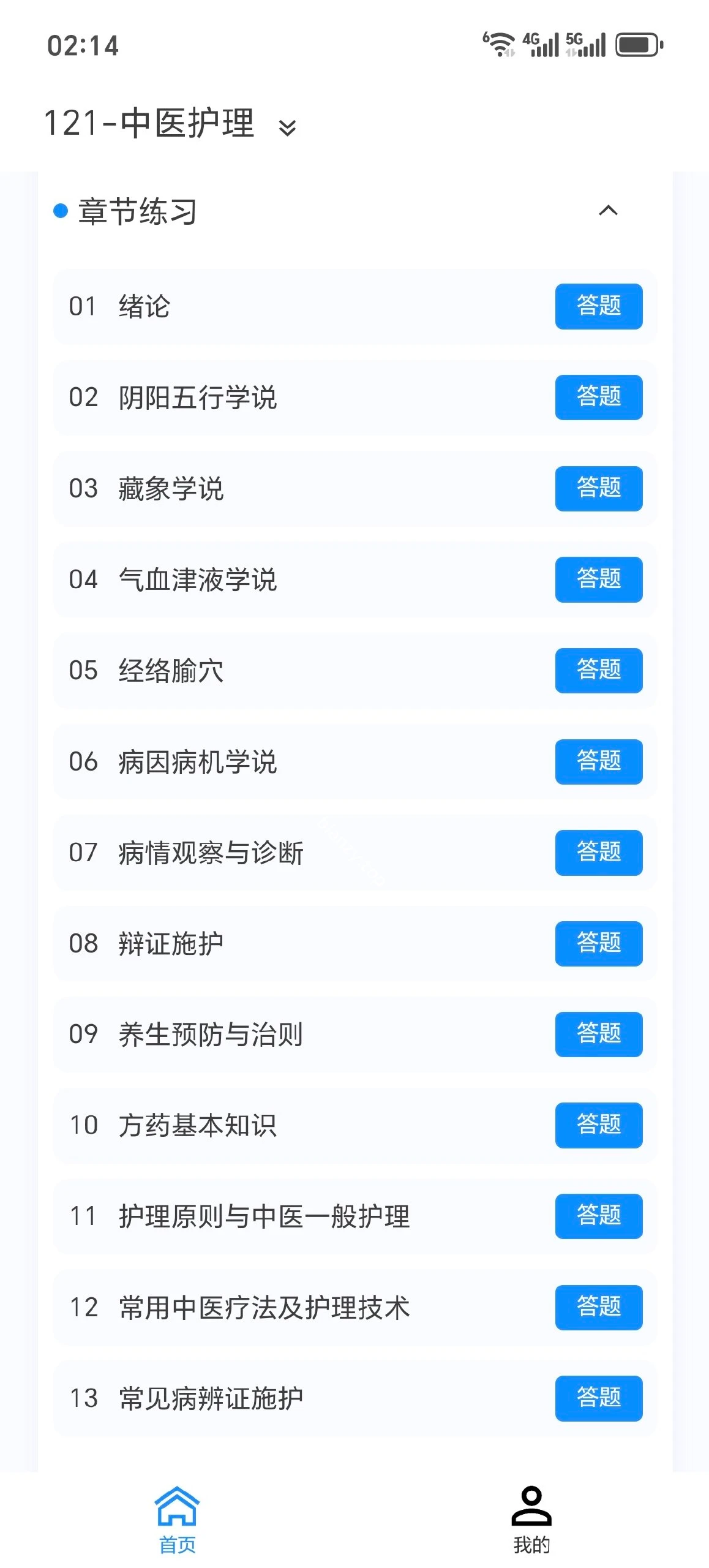 【资源名称】：中医护理学新题库|彼岸资源网