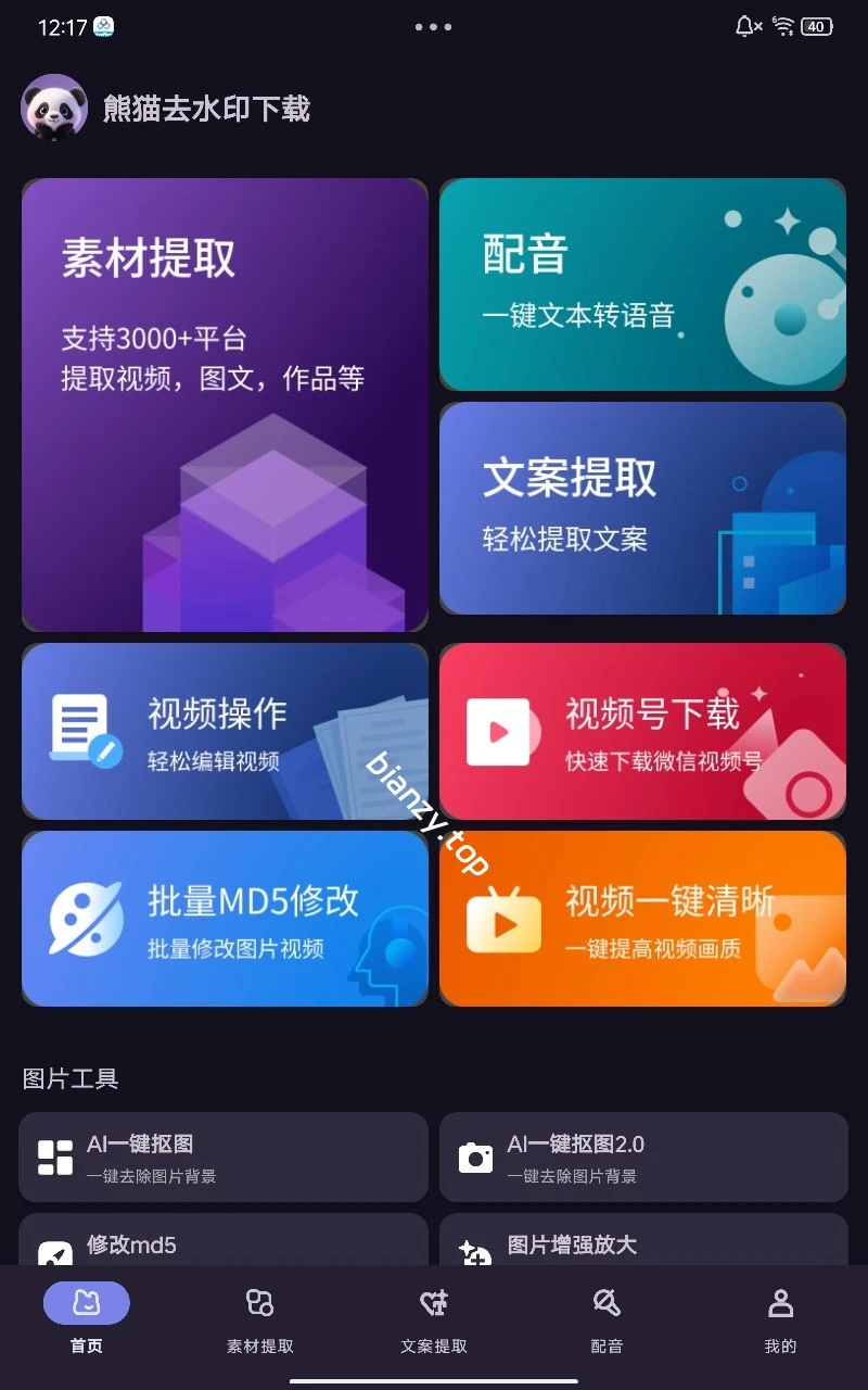【软件名称】：熊猫去水印下载|彼岸资源网