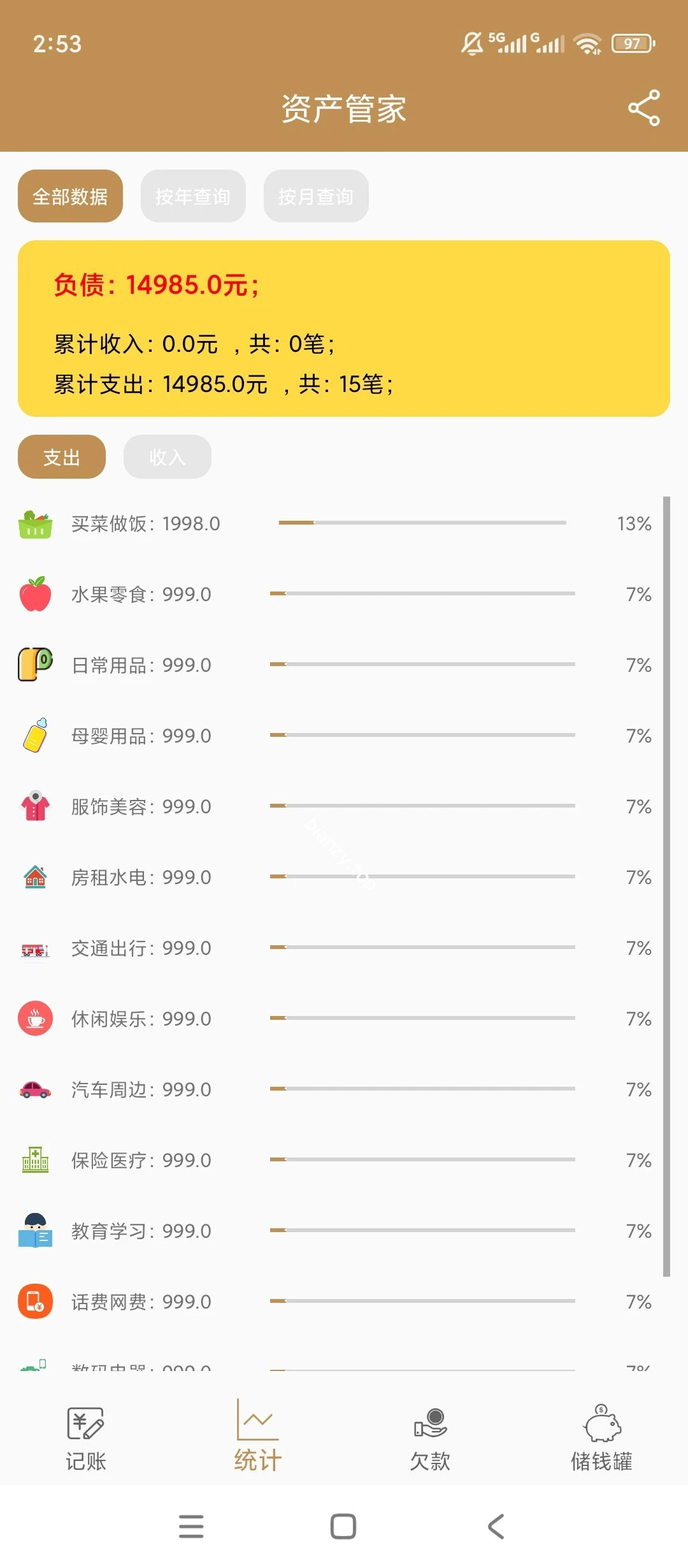【原创解锁】超级记账本🔥解锁会员🔥收支债务存钱记账统计🔥|彼岸资源网